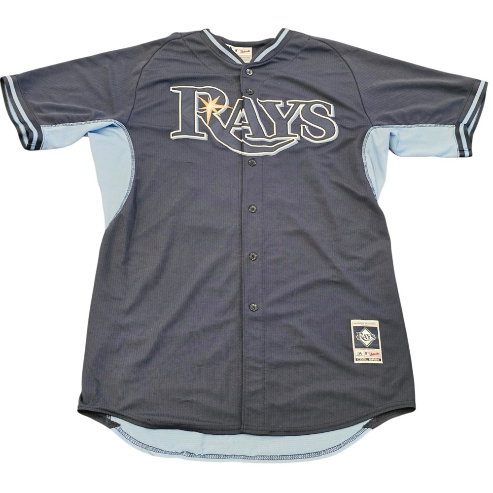 Tampa Bay Rays Team Issued RODRIGUEZ Batting Practice Jersey #72 Sz 48 Majestic